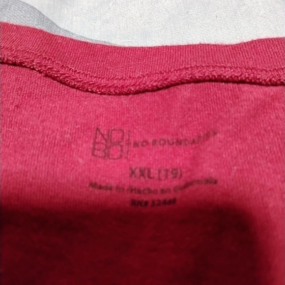 No Boundaries Maroon Long Sleeve Tee - Picture 2 of 8